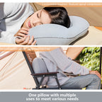 Camping Inflatable Pillow Portable Ultralight Travel Hiking Air Sleeping Pillow for Neck and Lumbar Support