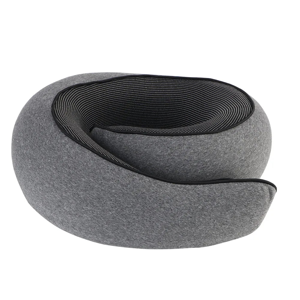 Memory Foam Portable U-Shaped Travel Pillow for Neck Support and Comfort During Breaks